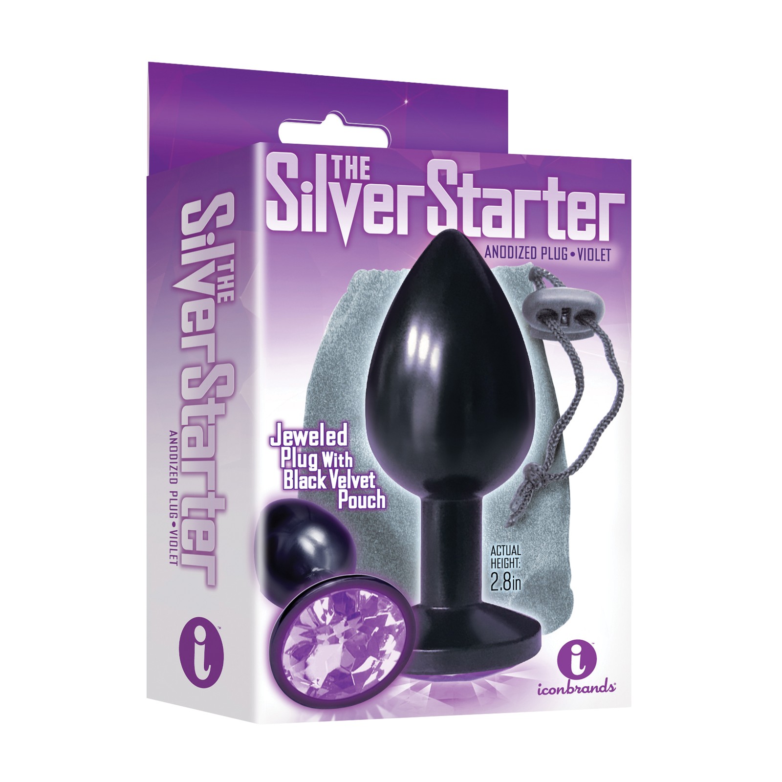 Beginner Friendly Bejeweled Stainless Steel Anal Plug