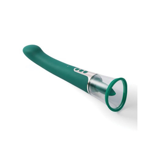 Vibrador Succionador de Punto G Verde