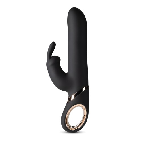 Blush Victoria Gyrating Rabbit Vibrator - Black