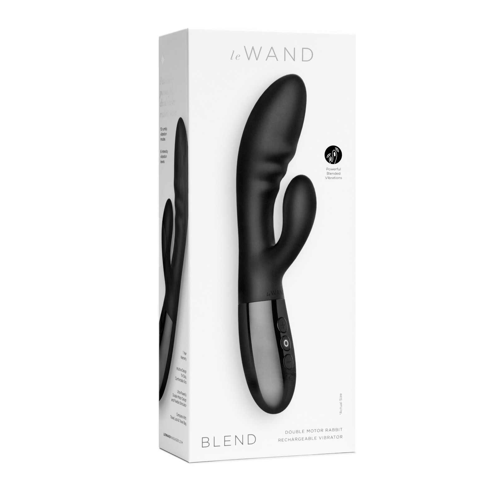 Le Wand BLEND Dual Motor Rabbit Vibrator - Black