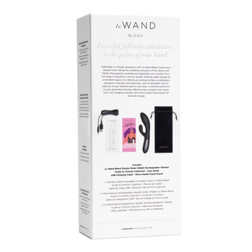 Vibrador Conejito de Doble Motor Le Wand BLEND - Negro