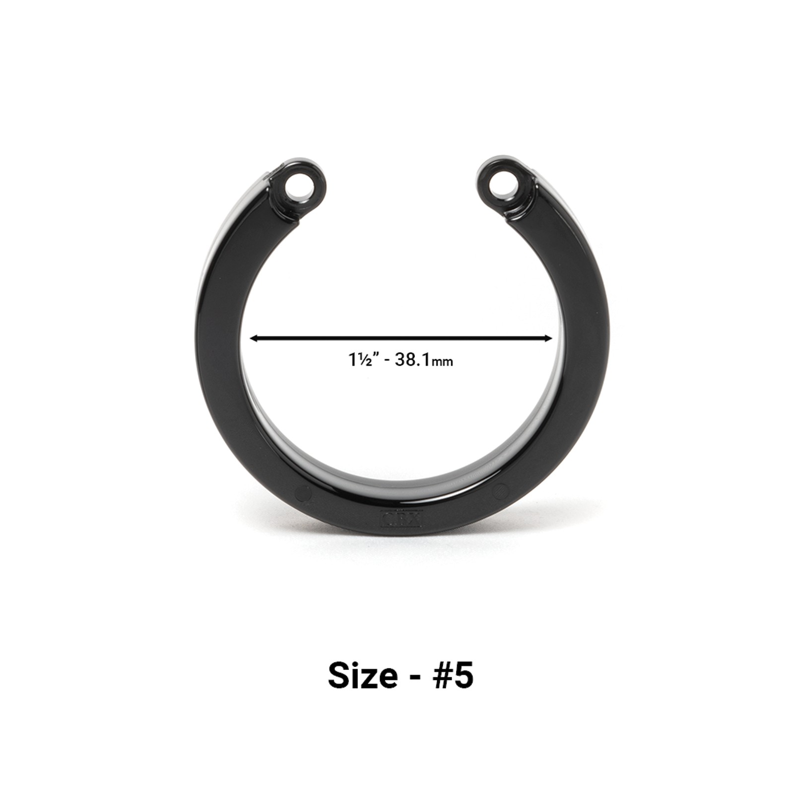 U-Ring #5 para Cock Cage - Negro