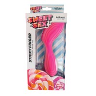 Vibrador Finger Flexible Sticky Finger Sweet Sex Magenta