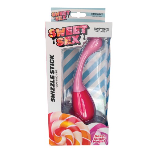 Dildo Swizzle Stick Flexi Twig Vibe - Magenta