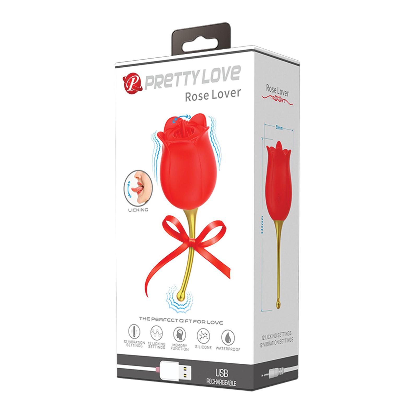 Pretty Love Dual-Ended Rose Vibrator