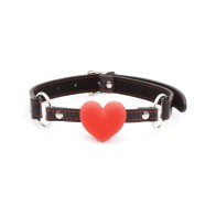 Plesur Heart Ball Gag Black