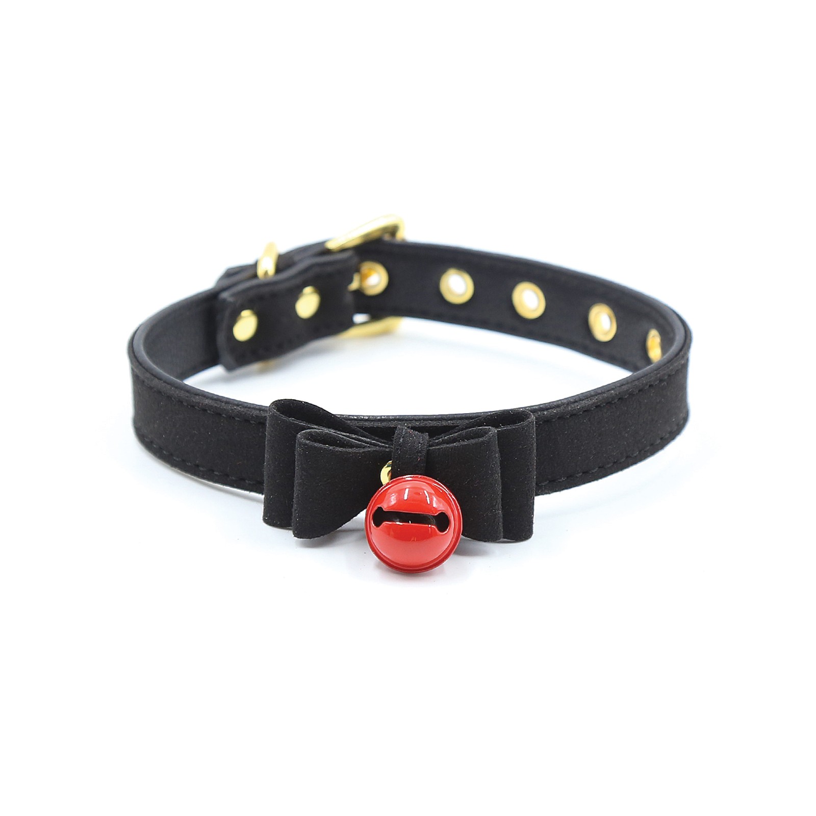 Plesur Cat Bell Bow Tie Collar Black