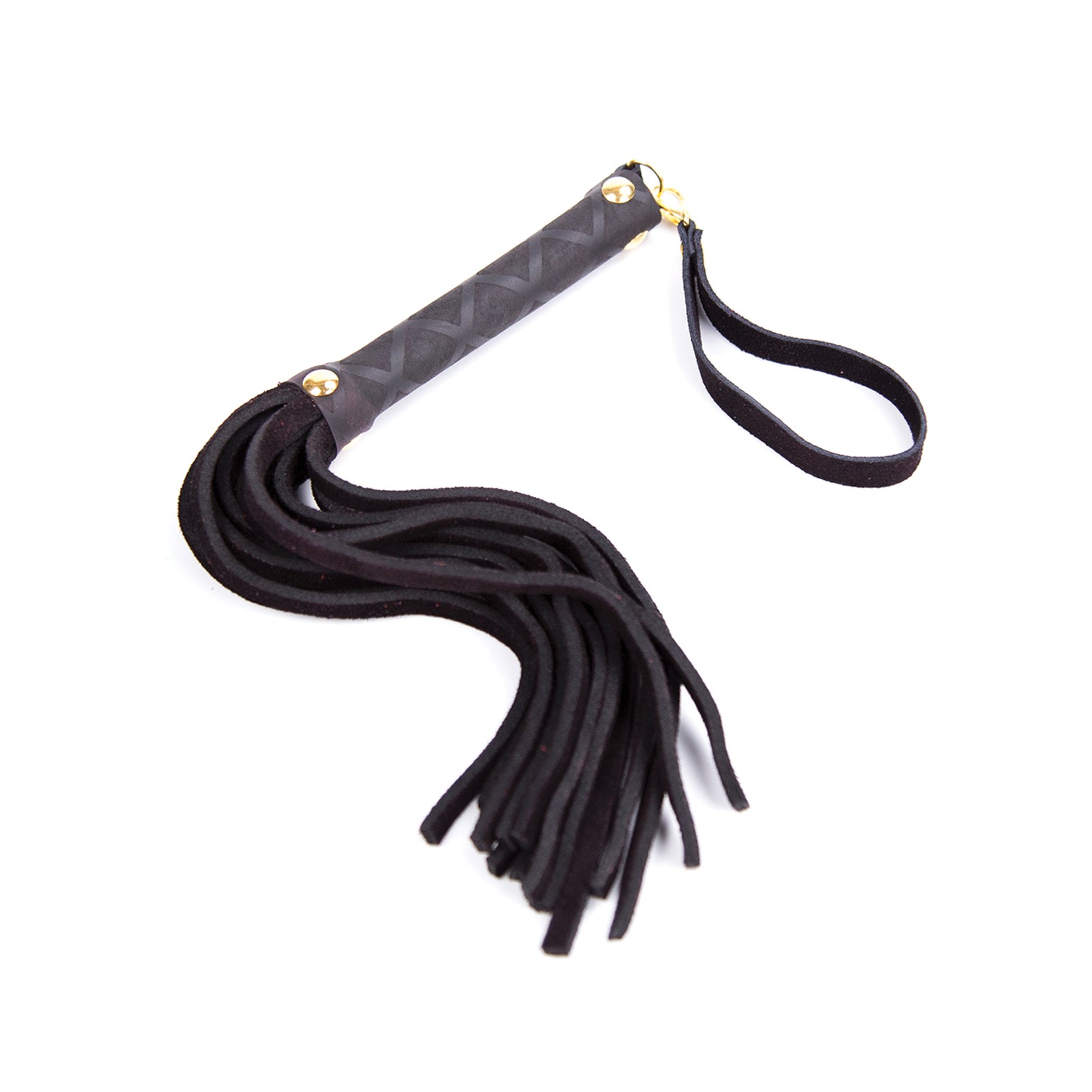 Plesur Mini Leather Flogger Black