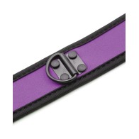 Purple Neoprene Puppy Collar for Stylish Pets