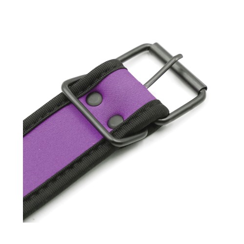 Purple Neoprene Puppy Collar for Stylish Pets