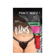 Pack de 3 Tangas Vibes Trippy - Diversión y Picardía