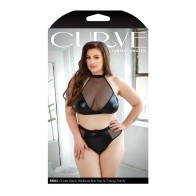 Curve Rebel Wetlook Halter Top Black 3X/4X