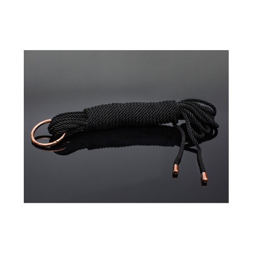 Pleasure Collection Smooth Rope Black Rose Gold