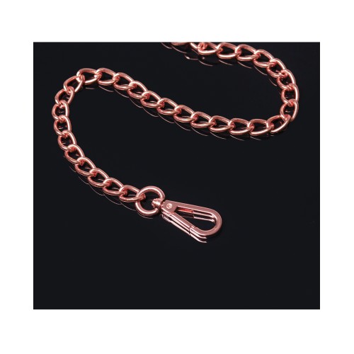 Pleasure Collection Black/Rose Gold Leash for Bondage