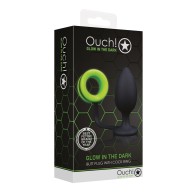 Ouch Butt Plug with Cock Ring Glow in the Dark