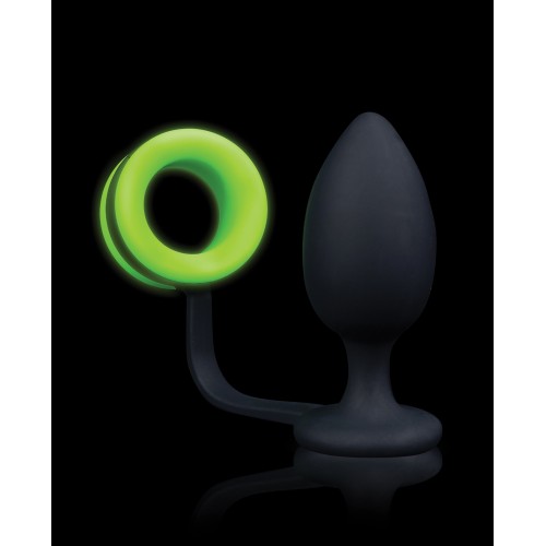 Ouch Butt Plug with Cock Ring Glow in the Dark