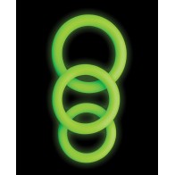 Ouch 3 Piece Glow in the Dark Cock Ring Set