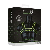 Ouch Glow in the Dark Chest Bulldog Harness