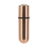 First Class Mini Rechargeable Bullet with Crystal 9 Functions Rose Gold