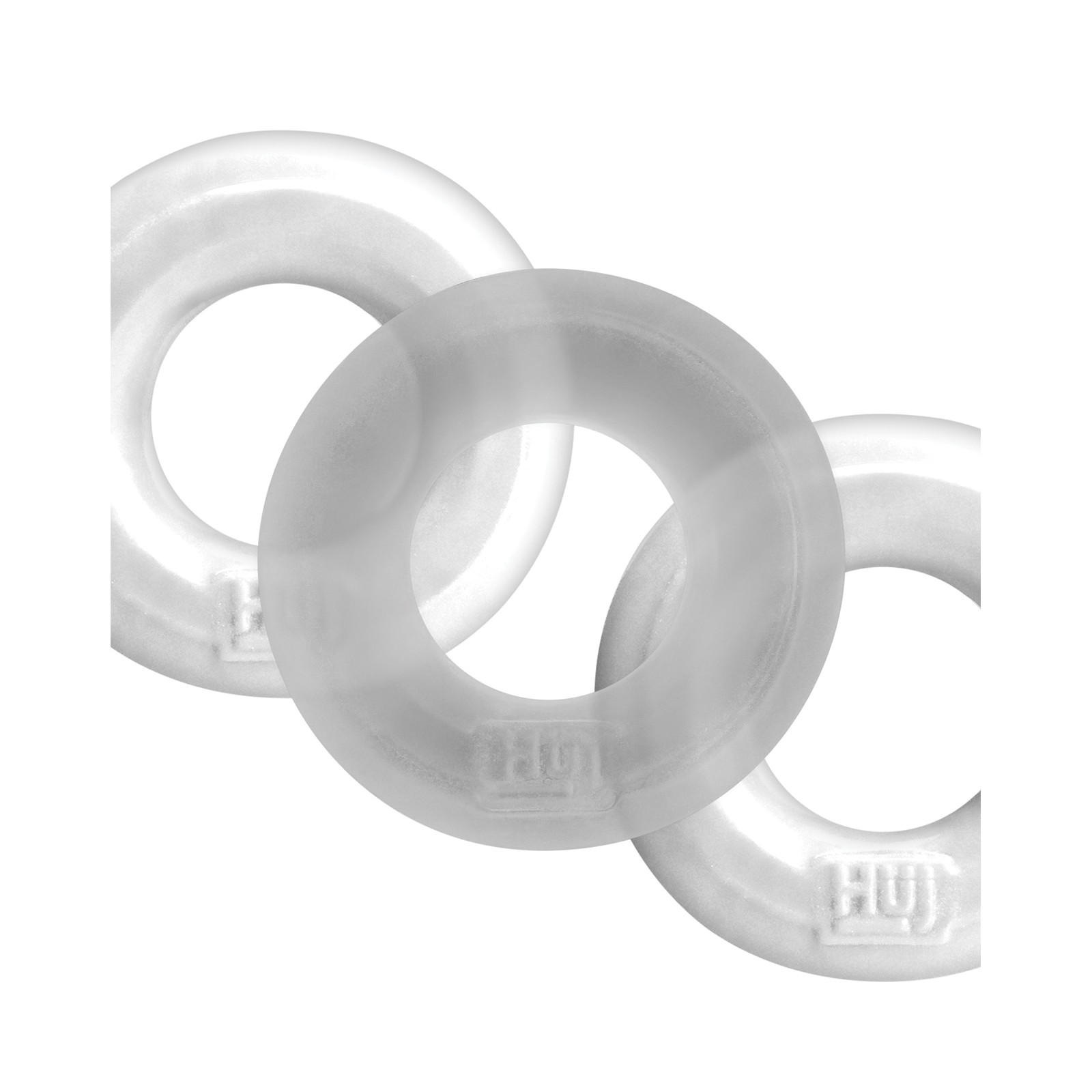 Hunky Junk C Ring Multi Pack White Ice Pack of 3