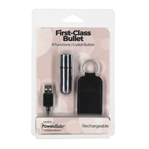 First Class Mini Rechargeable Bullet Silver