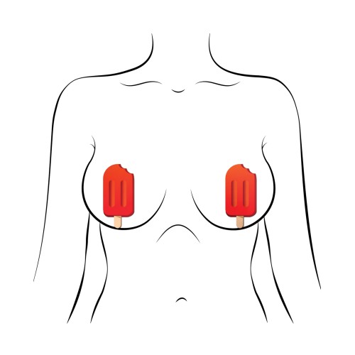 Pastease Nipple Popsicle Rojo Cereza para Diversión Coqueta