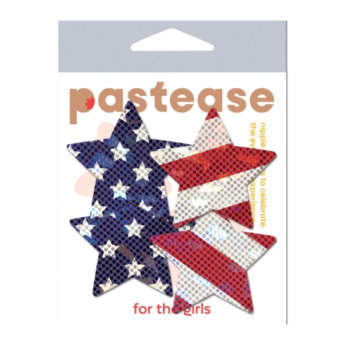 Pastease Premium Petites Glittering Stars and Stripes Red White Blue