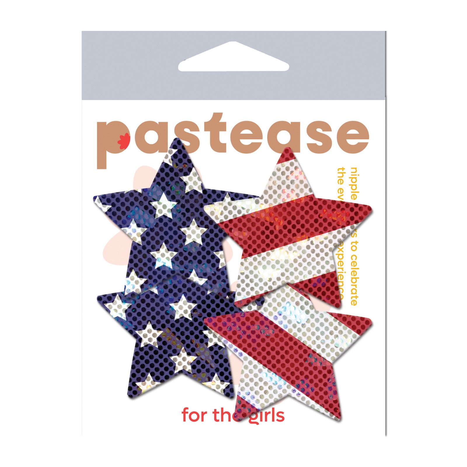 Pastease Premium Petites Glittering Stars and Stripes Red White Blue