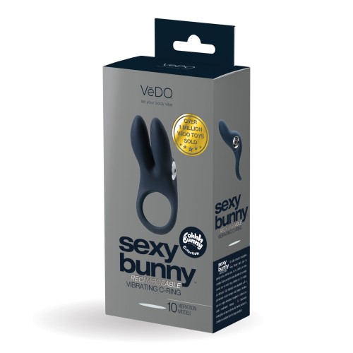 Anillo Recargable VeDO Sexy Bunny - Solo Negro