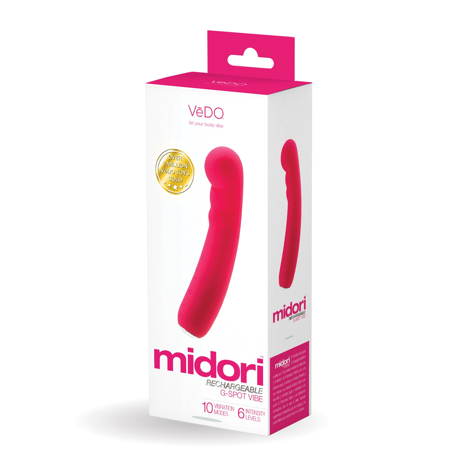 VeDO Midori Vibrador G Recargable Rosa Juguetona