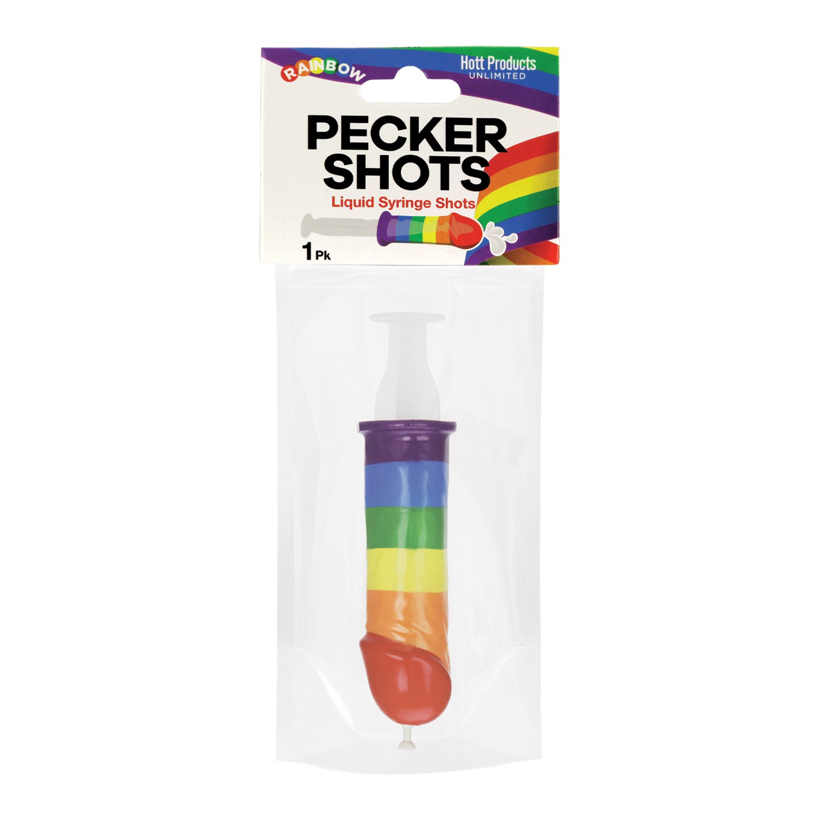 Rainbow Pecker Shot Syringe for Parties