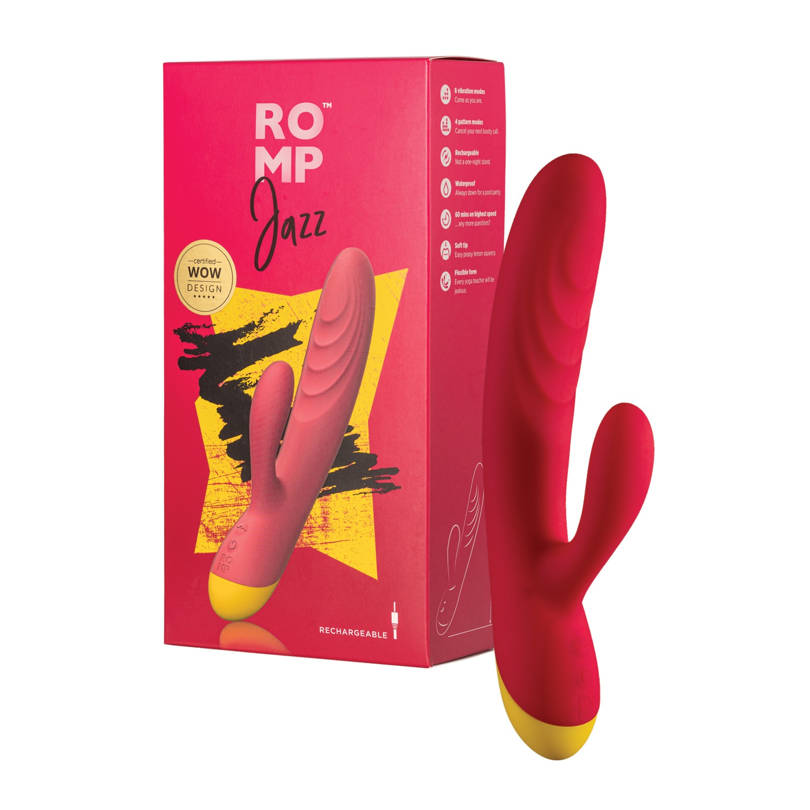 ROMP Jazz Rabbit Vibrator Berry