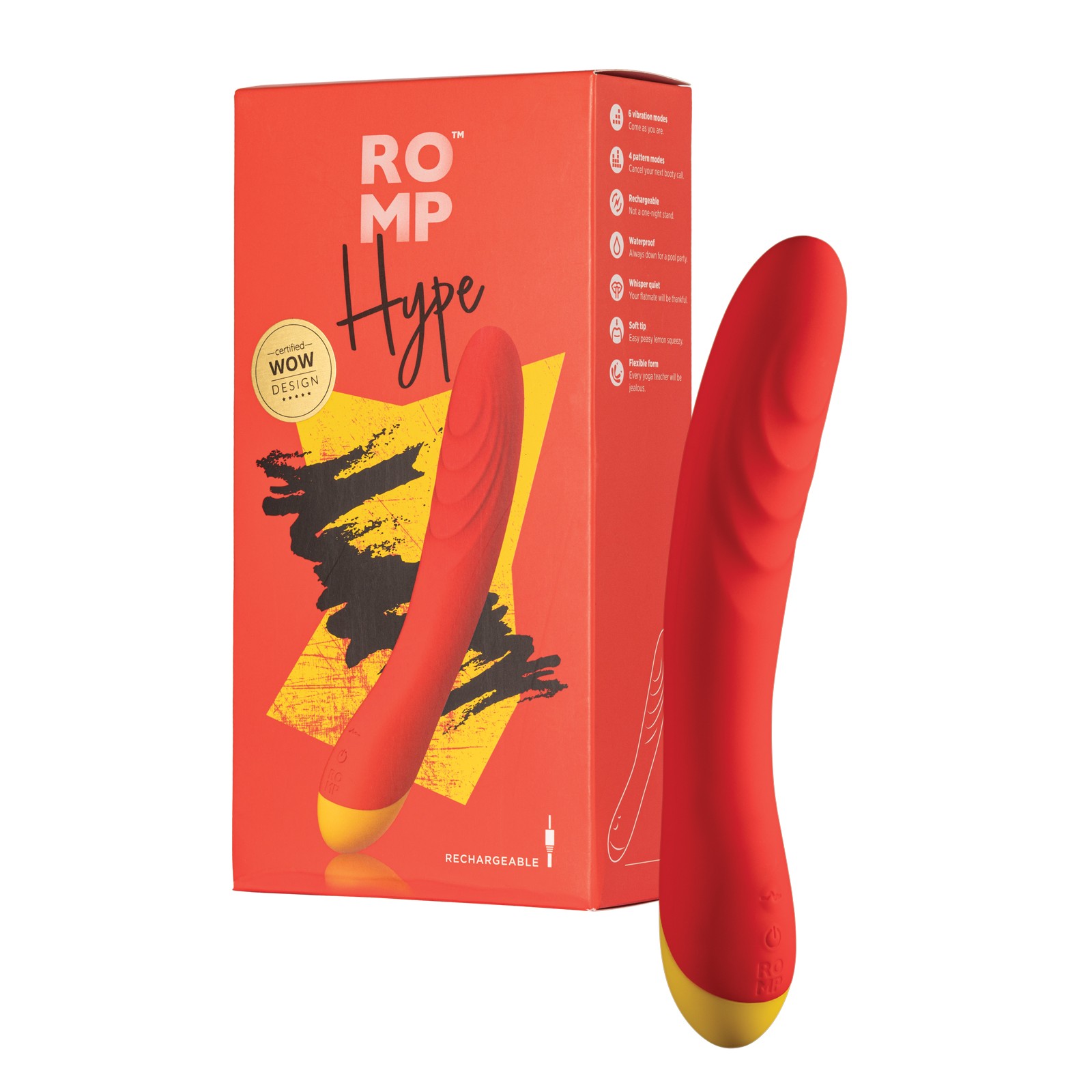 ROMP Hype Vibrador para G Spot Rojo