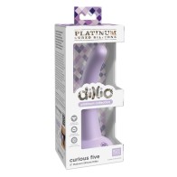 Dildo de Silicona Dillio Platinum 5" Curious Five - Morado