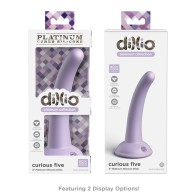 Dildo de Silicona Dillio Platinum 5" Curious Five - Morado