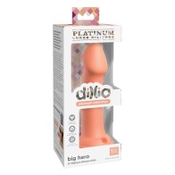 Dildo de Silicona Dillio Platinum 6" Big Hero - Durazno