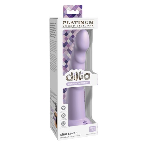 Dildo Slim de 7" en Morado Dillio Platinum