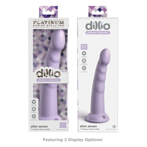 Dildo Slim de 7" en Morado Dillio Platinum