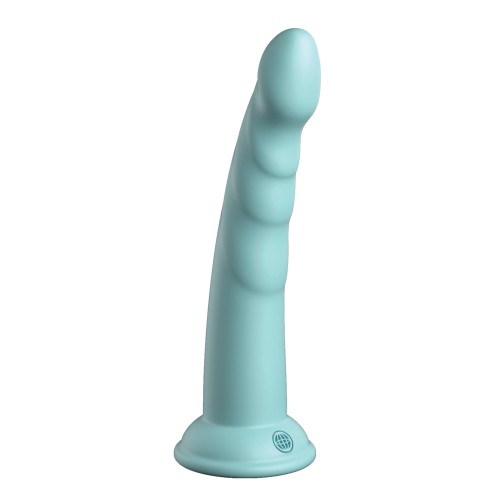 Dillio Platinum 7" Slim Seven Dildo de Silicona - Verde Teal