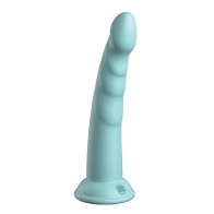 Dillio Platinum 7" Slim Seven Dildo de Silicona - Verde Teal