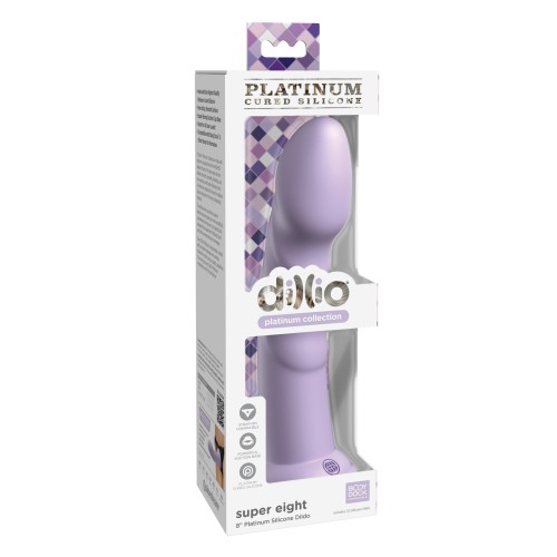 Dildo de Silicona Dillio Platinum 8" Super Eight Púrpura