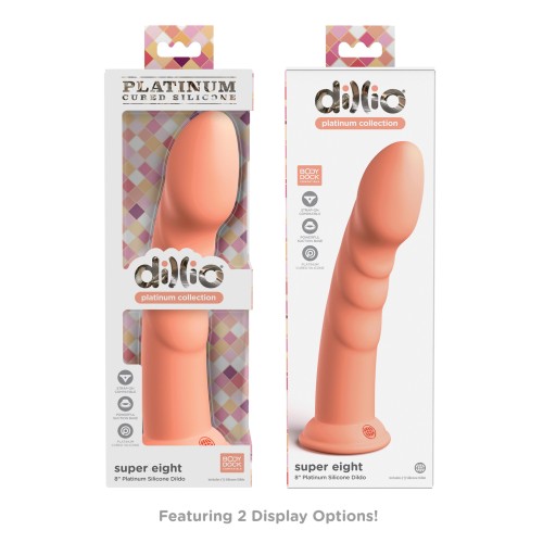 Dillio Platinum Dildo de Silicona 8" Durazno