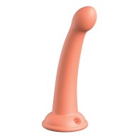 Dillio Platinum Dildo Silicona 6 Pulgadas Explorador Secreto Durazno