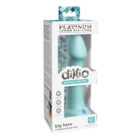 Dillio Platinum 6 Big Hero Silicone Dildo Teal