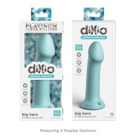 Dillio Platinum 6 Big Hero Silicone Dildo Teal