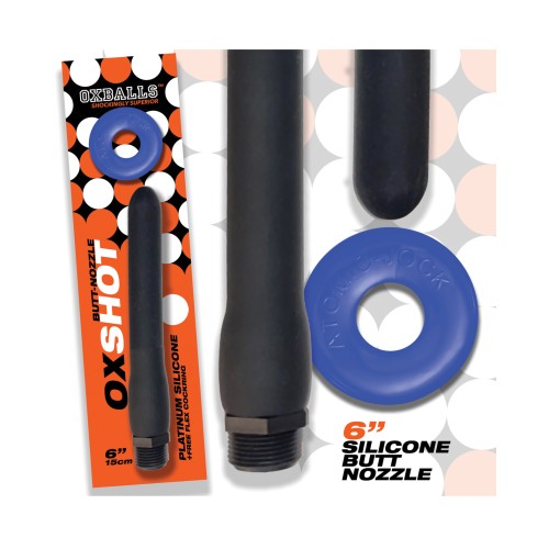 Oxballs Oxshot Silicone Butt Nozzle Black Blue