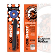 Oxballs Oxshot Silicone Butt Nozzle Black Blue