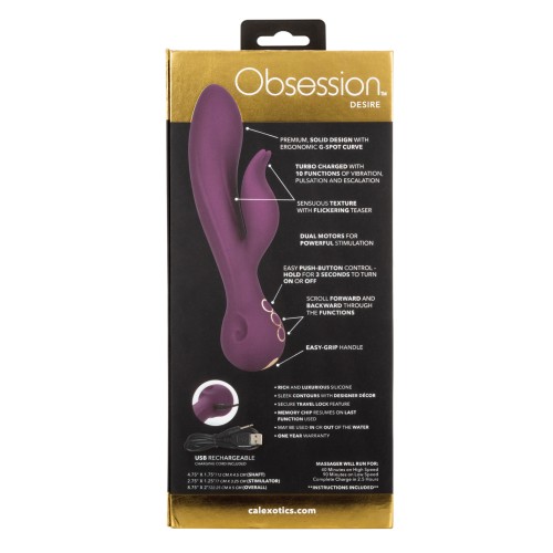 Obsesión Deseo Púrpura - Vibrador Doble Sensacional