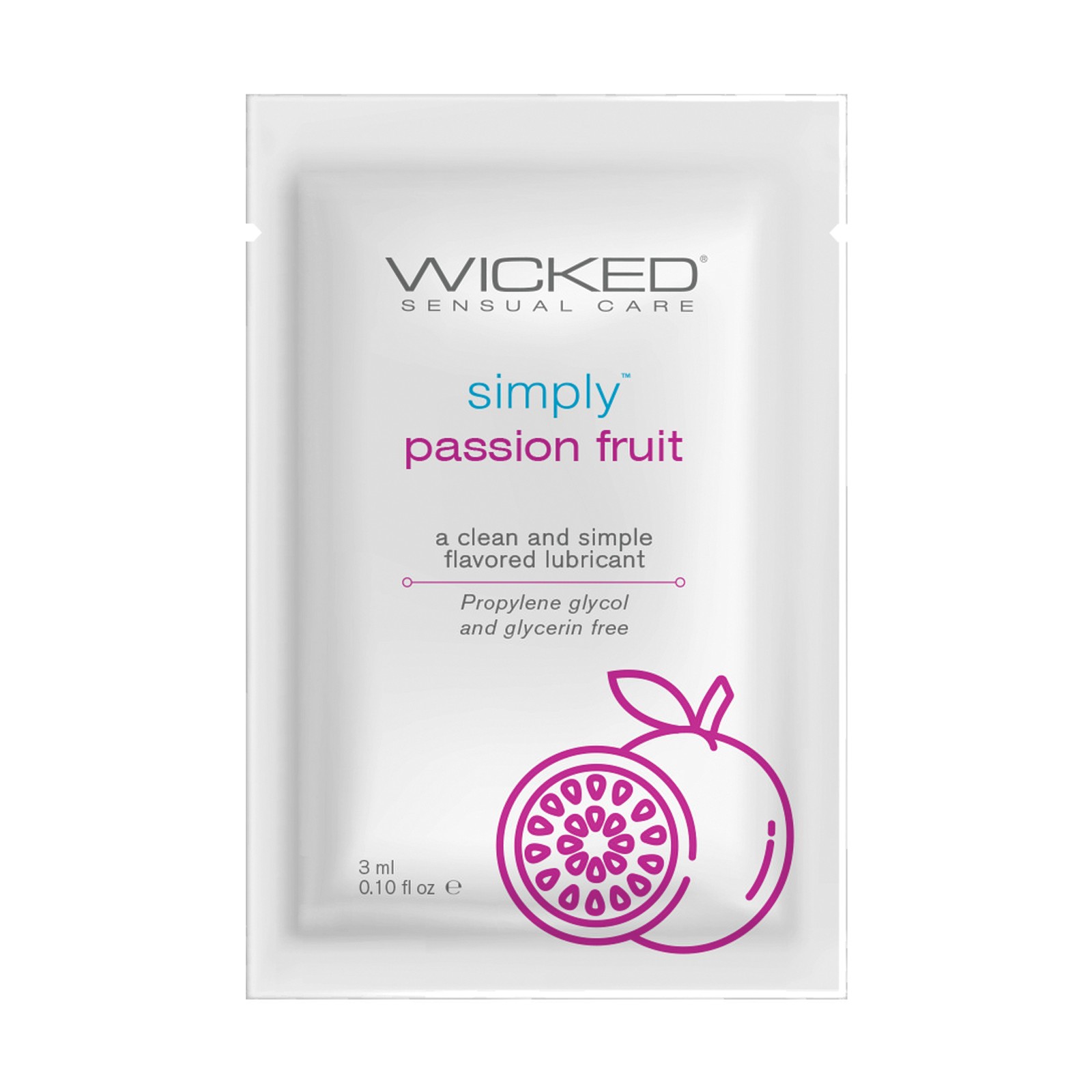 Wicked Sensual Care Water Based Lubricant Passion Fruit