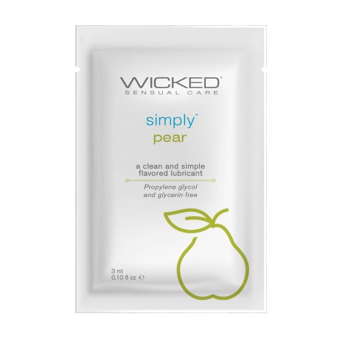 Wicked Sensual Care Lubricante a Base de Agua Pera - .1 oz